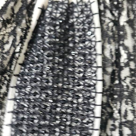 Kobi Halperin Black White Embellished Halter Rope Neck And Tie Tank Top Large - Picture 3 of 12